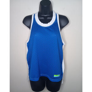 Adidas Stella Sport McCartney Women's Small Tank Top Blue Mesh Racerback